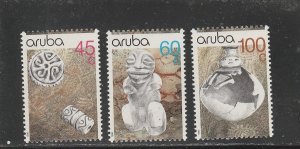 Aruba  Scott#  61-63  MNH  (1990 Archeological Discoveries)