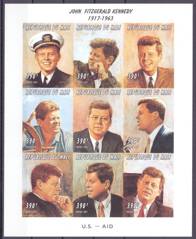 Mali. 1997. 1808B-16B. Kennedy. MNH. 