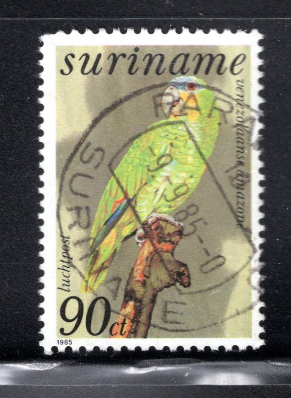 Surinam #C101   VF, Used, Venezuelan Amazon Bird ....  6120224