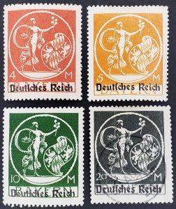 Bavaria, Scott #272-274 F-VF unused OG, #275 F used one short perf