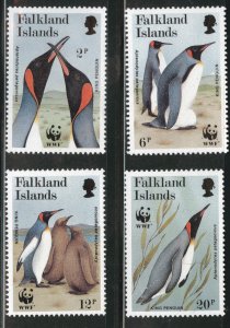 FALKLAND ISLANDS Scott 535-538 MNH** WWF Penguin Bird good start to a great set