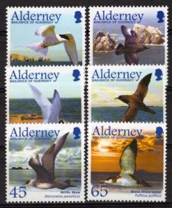 ZAYIX Alderney 209-214 MNH Birds Wildlife Nature Manx Shearwater 101623SM36M