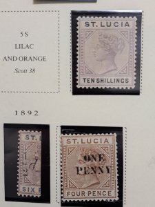 British Commonwealth St.Lucia Collection.