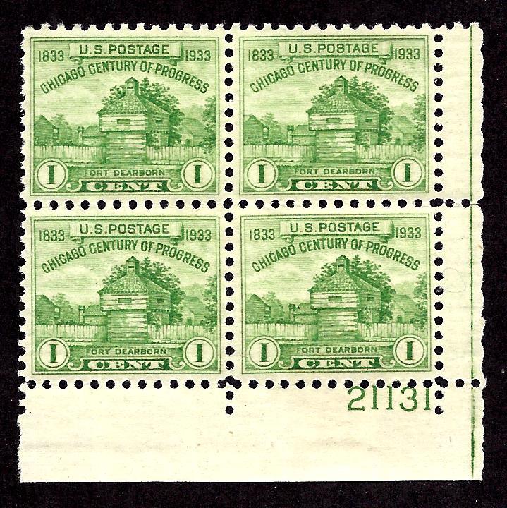 728 Mint,OG,NH... Plate Block of 4... SCV $3.00