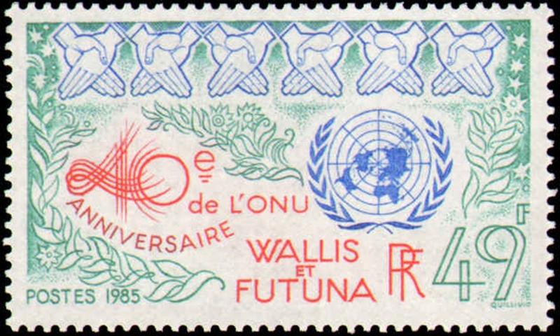 WALLIS & FUTUNA ISLANDS #328A  MINT NEVER HINGED COMPLETE SET ( 1 )