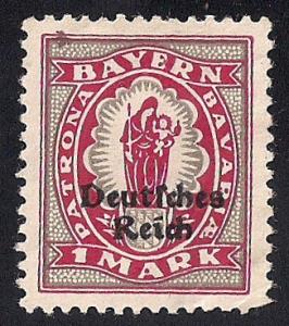 Bavaria #266 1M Madonna & Child, Stamp used XF