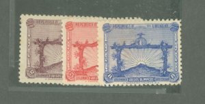 Uruguay #388-90 Unused Multiple