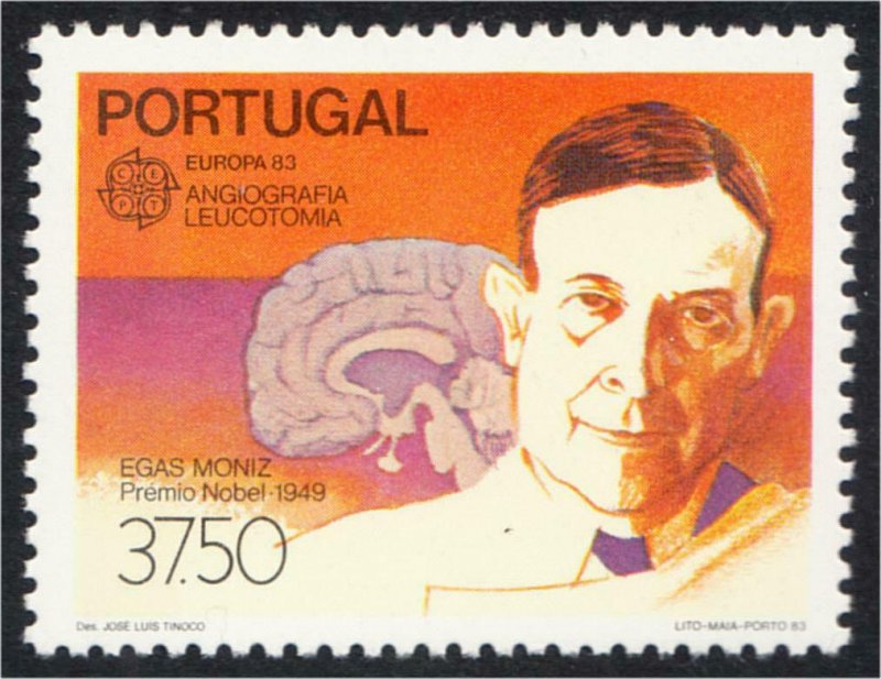 Portugal 1983 Europa Egas Moniz Nobel Prize Medicine #1573 YT 1580 MNH