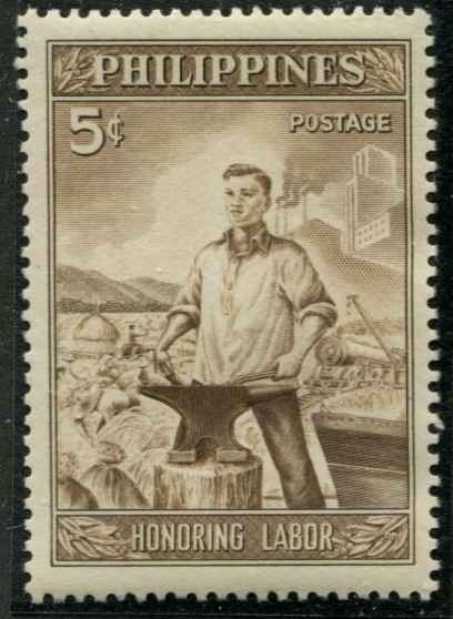 Philippines SC# 620 Alagory Labor   MVLH w/Mounts