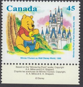 Canada - #1621 Winnie The Pooh - MNH
