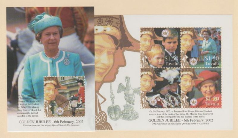 Tuvalu Scott #887-888 Stamps - Mint NH Souvenir Sheet Set