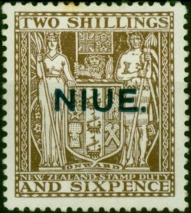 Niue 1931 2s6d Deep Brown SG51 Fine MM