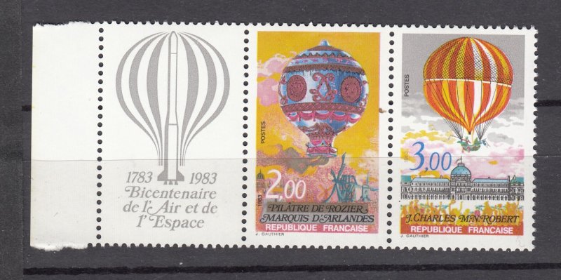 J27670 1983 france set mnh #1864a balloons w/lable