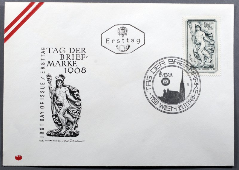 Austria #B324 First Day Cover Semi-Postal Stamp Day