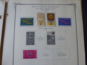 Kenya and KUT 1921-1969 Stamp Collection on Scott Specialty Album Pages