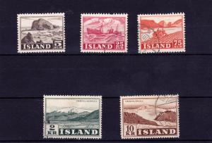 Iceland selection from 1950 and 1957 sets