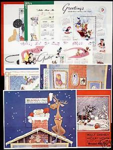 Guyana 2480-7 MNH Disney, Christmas, Music, Animals