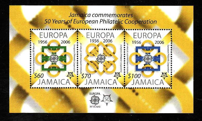 Jamaica-Sc#1015a-Unused NH sheet-Europa anniversary-2005-