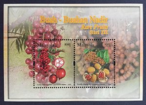 2006 Rare Fruits of Malaysia (Series III) RM1 x 2V MS SG#MS1327 MNH