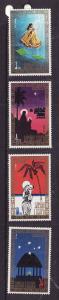 Samoa-Sc#391-4-Unused NH set-Christmas-Paintings-1973-