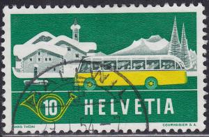 Switzerland 345 Alpine Mobile Post Office Bus 1953