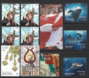 COLLECTION LOT 13278 CROATIA 12 STAMPS 2006+