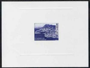 Monaco 1985 die proof in blue on sunken card for Philatel...