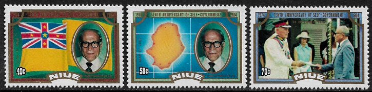 Niue #451-3 MNH Set - Self Government