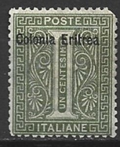 COLLECTION LOT 14790 ERITREA #1 UNG 1892 CV+$10