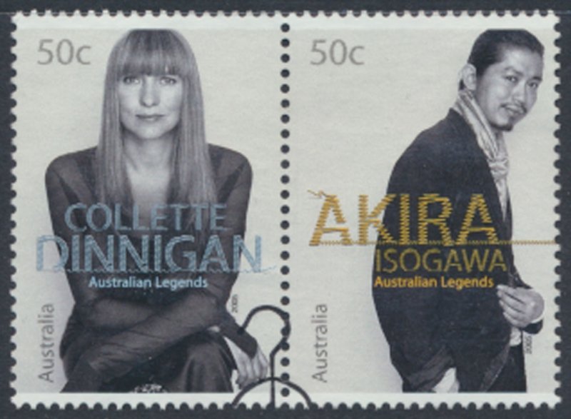 Australia   SC#  2326a  SG 2469a Used  Fashion Legends  with fdc  see details...