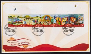 New Zealand 2006 Summer Festivals Set First Day Cover FDC SC 2104a