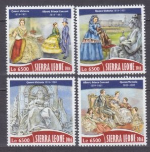 2016 Sierra Leone 7478-7481 Painting / 115 years of Queen Victoria 12,00 €