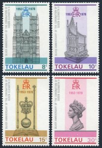 Tokelau 61-64, MNH. Michel 54-57. QE II coronation 25th Ann. 1978. Cathedrals.