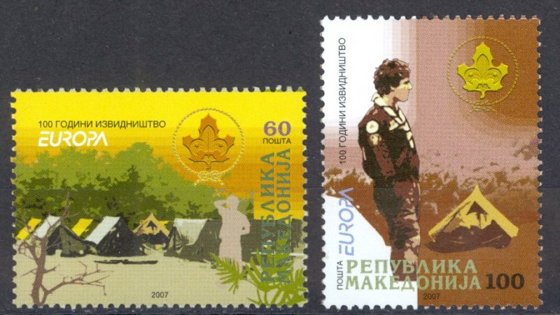 Macedonia Sc# 409-410 MNH 2007 Europa