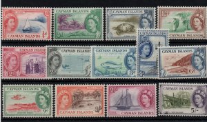 Cayman Islands 1953 QEII short LHM set to 5/- WS38741