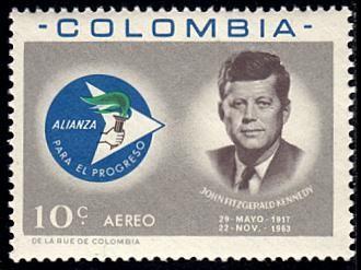 Colombia #C455 F-VF Mint NH ** John F. Kennedy