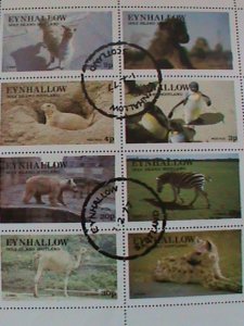 EYNHALLOW SCOTLAND STAMP:1977 WILD ANIMALS CTO- MNH - MINI SHEET #2