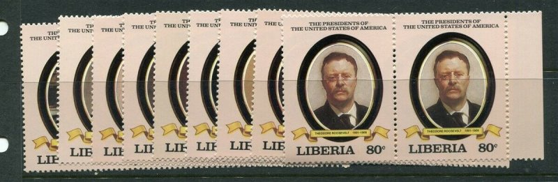Liberia 2 sets #912-943 presidents Mint **NH** CV $45.00