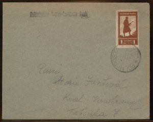 Czech Legion 1920 Siberia Russia Feldpost Prague Receiver 99396