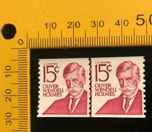 1305E Line Pair, MNH, dull gum, Type I,