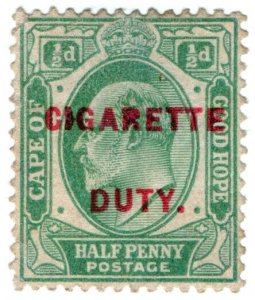 (I.B) Cape of Good Hope Revenue : Cigarette Duty ½d