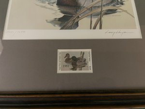 1981 Texas State Duck Stamp Print - Mallards - by Larry Hayden