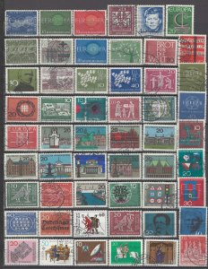 COLLECTION LOT OF # 872 GERMANY 54 STAMPS 1960+