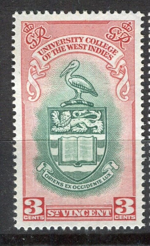 ST. VINCENT; 1950s early University College of The West Indies Mint hinged