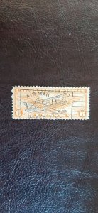 US Scott # C19; used 6c Airmail from 1934; VF center; fancy cancel