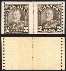 Canada SG308 2c Deep Brown Post Office Repair and Misperf U/M (MNH)