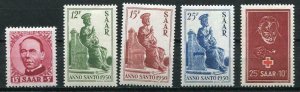 SAAR Germany 1949 Mi 262-6 Sc 203/B65-8 MNH CV 51 euro Lot 10 4345