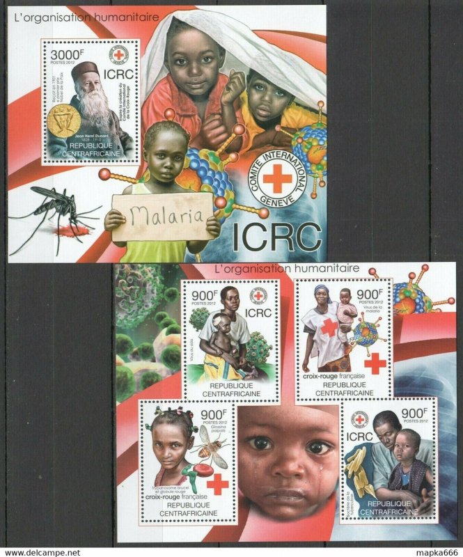 2012 Central Africa Red Cross Fight Against Malaria Icrc Bl+Kb ** Ca826