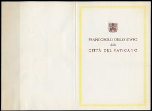 VATICAN CITY 1970 CENTENARY SET ON MAXIMUM FOLDER FIRST DAY CANCELED 