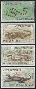 Laos Reptiles (Scott #156-59) MNH 